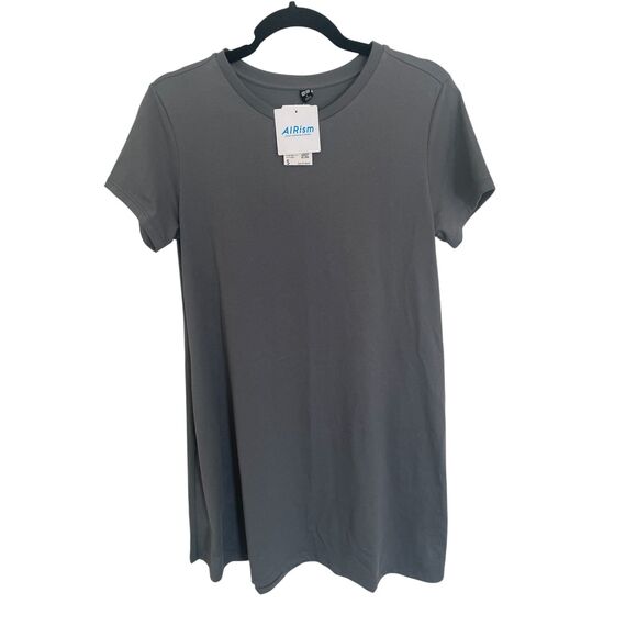 Uniqlo Dresses & Skirts - UNIQLO NWT AIRism T Shirt Dress Sz Small Minimalist Neutral Staple